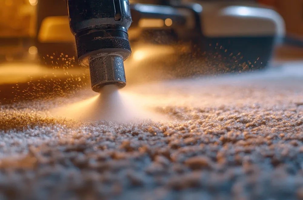 removing odor from a carpet