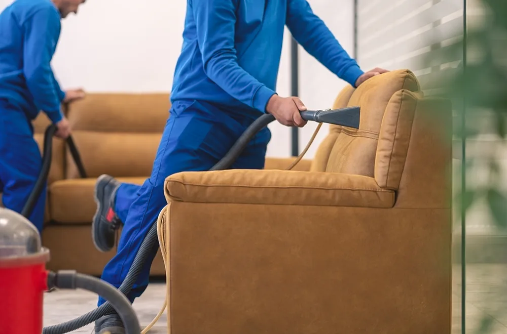 odor being removed from a couch
